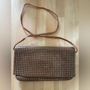 Vintage beaded clutch with shoulder strap